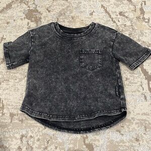 Little Bipsy Charcoal Mineral Washed Kids Tee 12-18 months